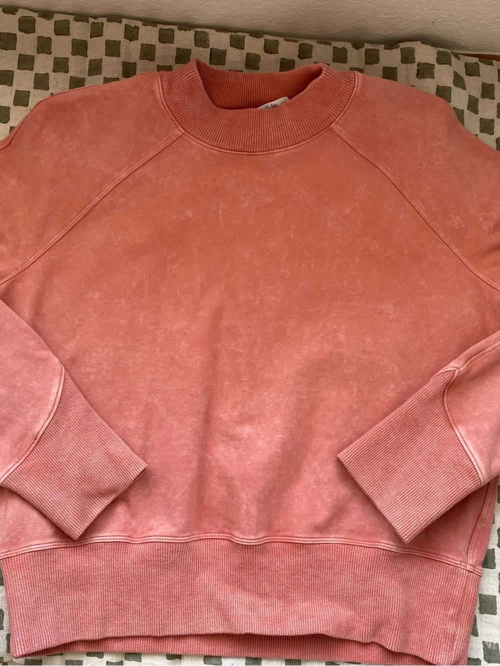 lululemon athletica women’s Coral-Pink Crewneck Sweatshirt